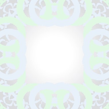 Kopya alanı ile soyut motifdairesel dikişsiz desen