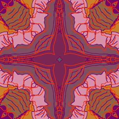 sanatsal soyut dikişsiz desen, vektör illüstrasyon