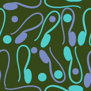 sanatsal soyut dikişsiz desen, vektör illüstrasyon