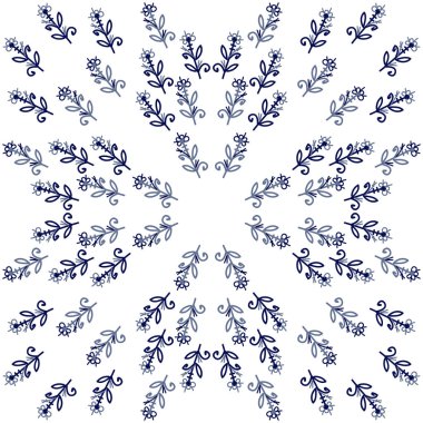 Soyut basit çiçeklerin kusursuz deseni