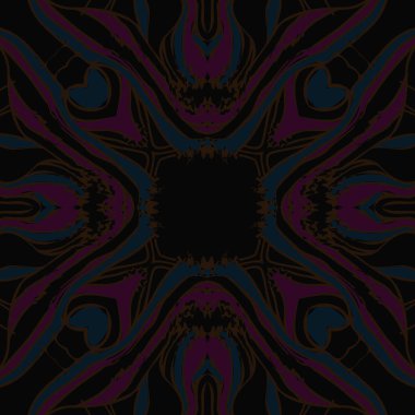 Çizgili motif, karalamalar, noktalar, çizgiler, dalgalar, kopyalama alanı dairesel dikişsiz desen.  