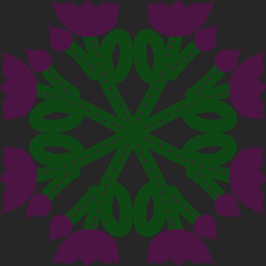 Soyut basit çiçeklerin kusursuz deseni