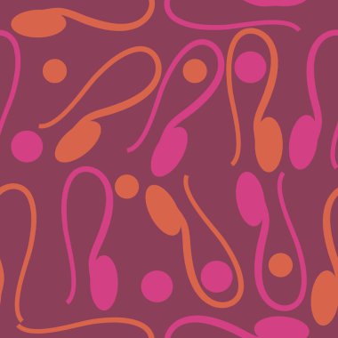 sanatsal soyut dikişsiz desen, vektör illüstrasyon