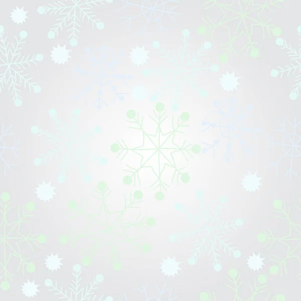 Abstract Seamless Pattern Colorful Snowflakes — Stock Vector