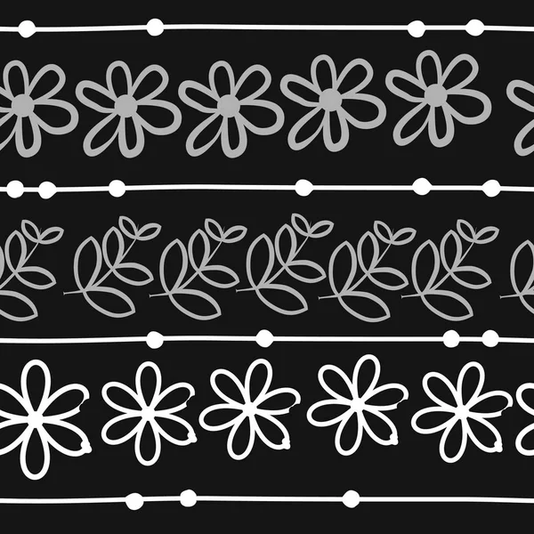 Seamless Floral Pattern Leaves Vector — Stock Vector