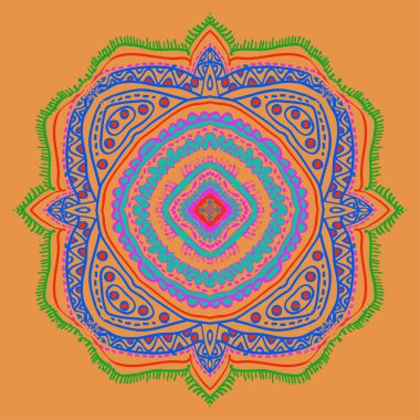 etnik süsler ile dikişsiz vektör arka plan