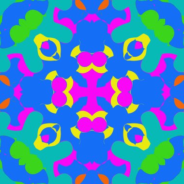 sanatsal soyut dikişsiz desen, vektör illüstrasyon