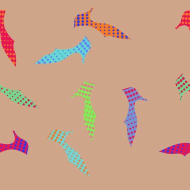 renkli ayakkabı dikişsiz desen 