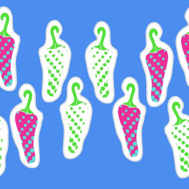 Soyut basit sebze Dikişsiz desen