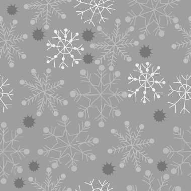 Renkli kar taneleri ile soyut dikişsiz desen