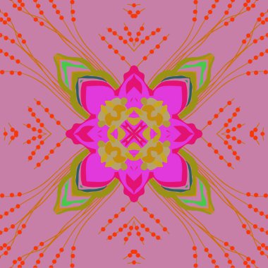 Soyut basit fraktalların kusursuz deseni