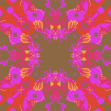 sanatsal soyut dikişsiz desen, vektör illüstrasyon