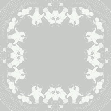 Renkli motifin dairesel dikişsiz deseni