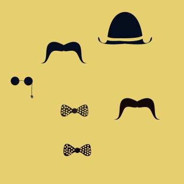 Soyut basit beyler şeyler Dikişsiz desen