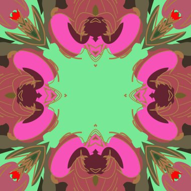 sanatsal soyut dikişsiz desen, vektör illüstrasyon