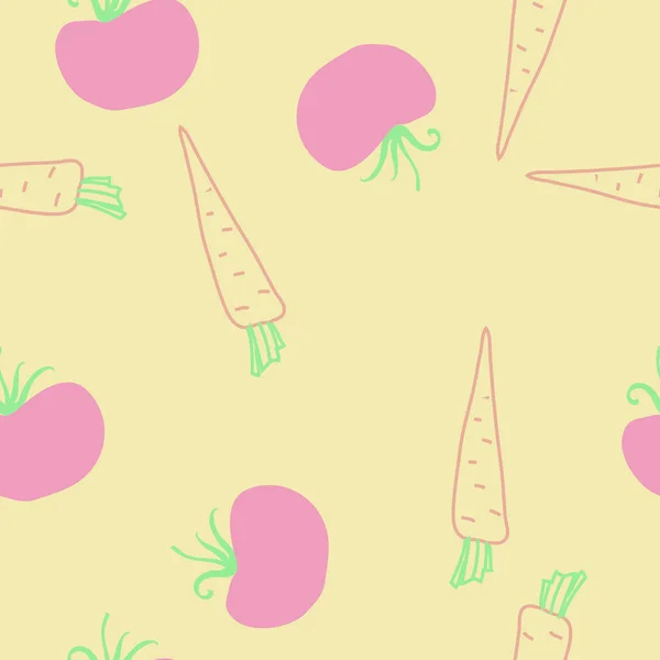 Soyut basit sebze Dikişsiz desen