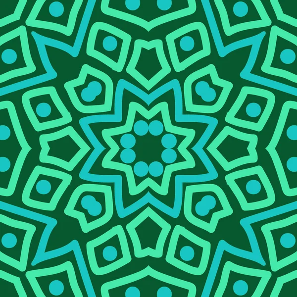 Kreisförmiges Nahtloses Muster Aus Farbigem Motiv — Stockvektor