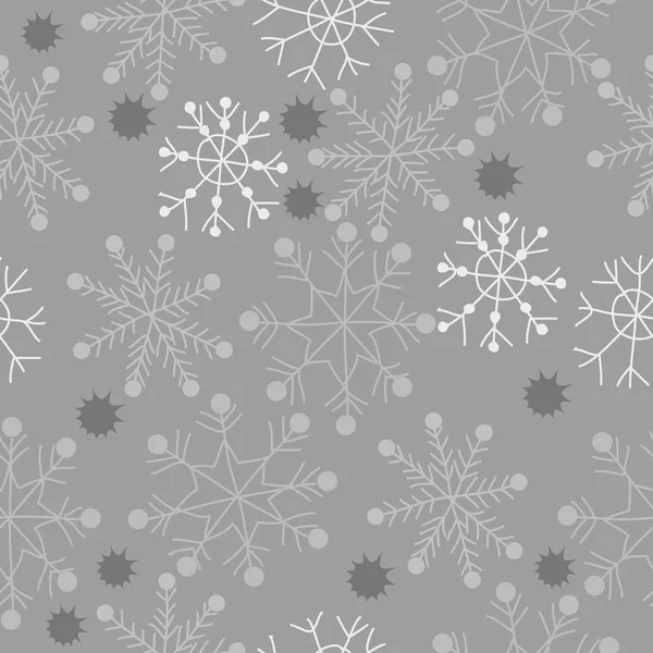 Абстрактный Бесшовный Рисунок Красочными Снежинками — стоковый вектор