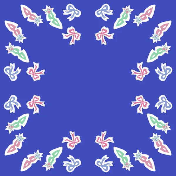 Modèle Sans Couture Nœuds Papillon Simples Abstraits — Image vectorielle