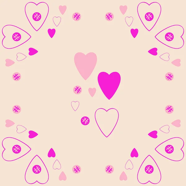 Modèle Coeur Ellipses Valentin — Image vectorielle