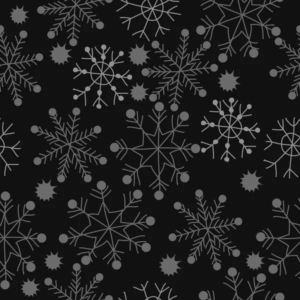 Patrón Sin Costura Abstracto Con Copos Nieve Colores — Vector de stock