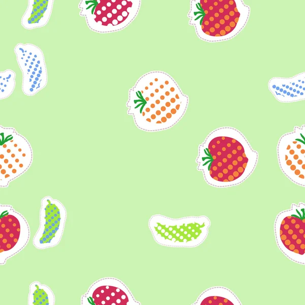 Fondo Creativo Del Motivo Alimentario Con Verduras — Vector de stock