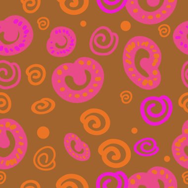 sanatsal soyut dikişsiz desen, vektör illüstrasyon