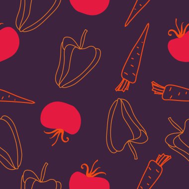 sanatsal soyut dikişsiz desen, vektör illüstrasyon