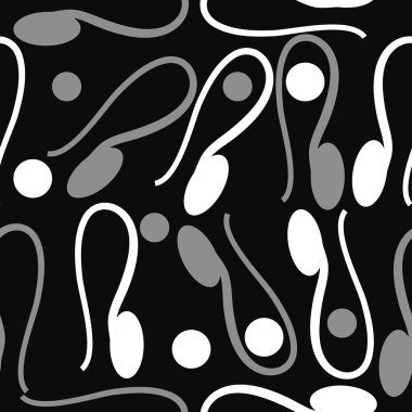 sanatsal soyut dikişsiz desen, vektör illüstrasyon