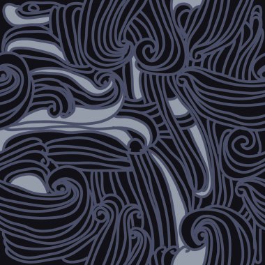 Dairesel soyut dikişsiz desen, vektör illüstrasyon