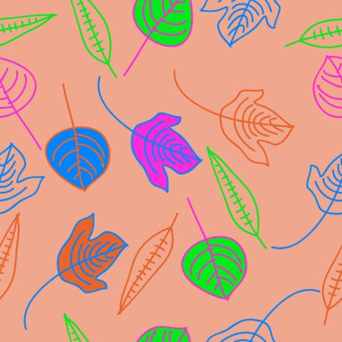 Arka planda kesintisiz ağaç yaprağı kümesi