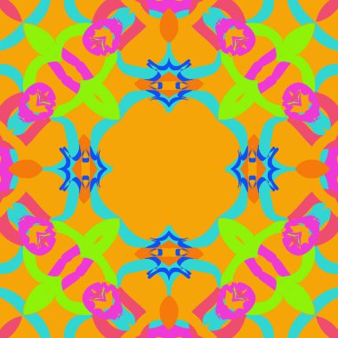 sanatsal soyut dikişsiz desen, vektör illüstrasyon