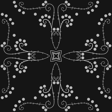 Soyut basit dalları Dikişsiz desen 