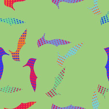 renkli ayakkabı dikişsiz desen 