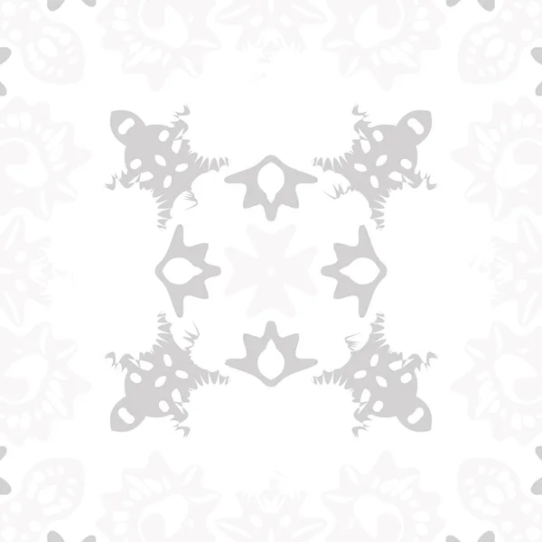 Patrón Circular Sin Costura Motivo Decorativo Espirales Manchas Agujero Cruz — Archivo Imágenes Vectoriales