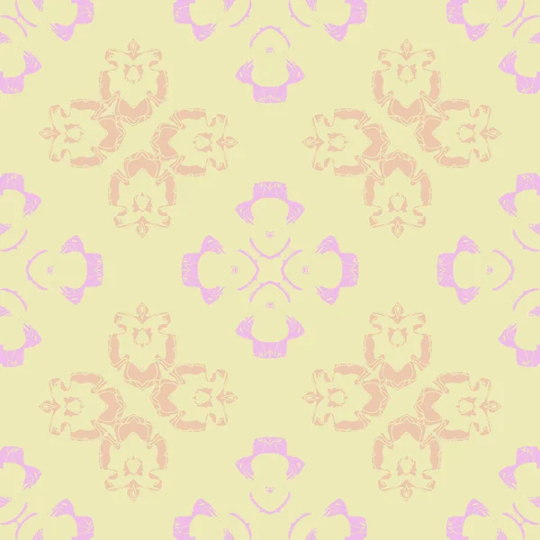 Modèle Circulaire Sans Couture Motif Floral — Image vectorielle