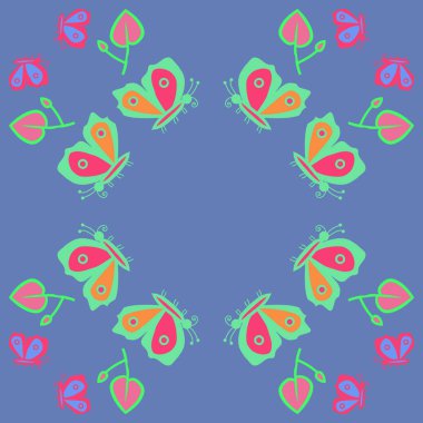 Soyut basit böcekler Dikişsiz desen