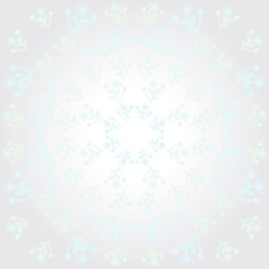 Çiçek motifli soyut desen, vektör