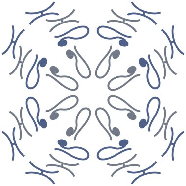 Farklı burçlar ile soyut desen