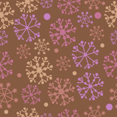 Kış motifleri, kar dikişsiz desen