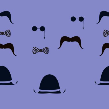 Soyut basit beyler şeyler Dikişsiz desen