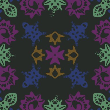 Dairesel dikişsiz dekoratif desen