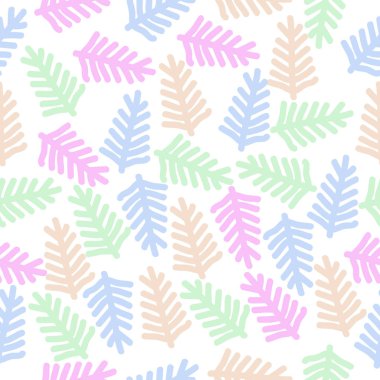 çiçek motifi ile dikişsiz doku, vektör illüstrasyon