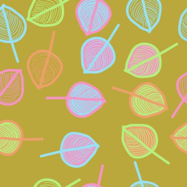 Arka planda kesintisiz ağaç yaprağı kümesi