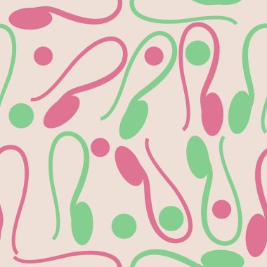 sanatsal soyut dikişsiz desen, vektör illüstrasyon