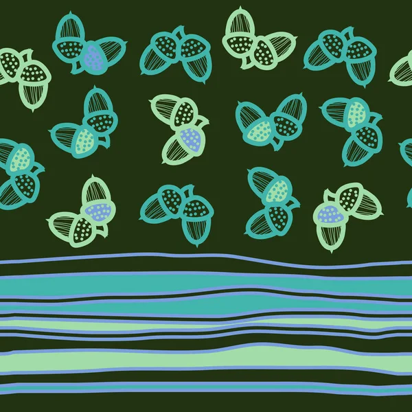 Abstrait Coloré Motif Glands Simples — Image vectorielle