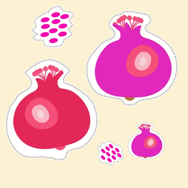 Soyut basit meyve Dikişsiz desen