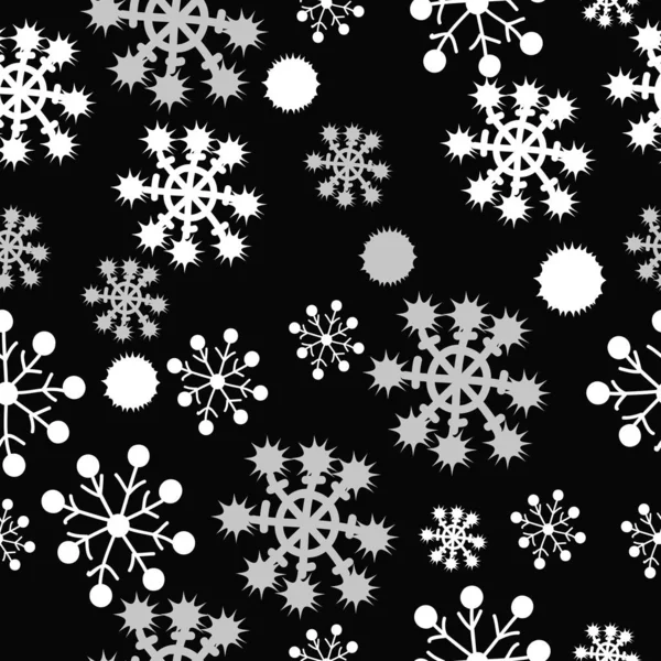 Snowy Sømløse Mønster Farvet Motiv – Stock-vektor