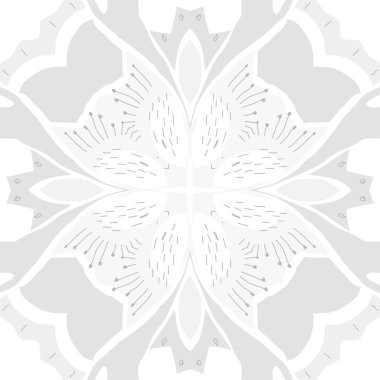 Çiçek motifinin dairesel dikişsiz deseni.