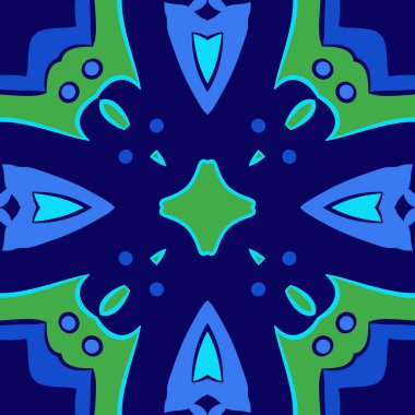 Renkli motif, elips dairesel dikişsiz desen.  